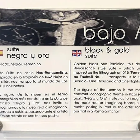 Black & Gold Picasso-inspired Rems * Málaga